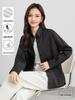 Yi Fei Spring 2026 White Cotton Formal Shirt: Business Commuting Lapel, Long Sleeve, Waist-Cinching, Loose Fit