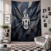 Arazzo da Parete FC Juventus Decorazione per la Casa Tessuto da Appendere a Parete per Camera da Letto Soggiorno Sfondo