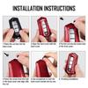 Carbon Fiber Remote Fob Smart Key Case Cover For Nissan Infiniti Q50-Q70 Armada