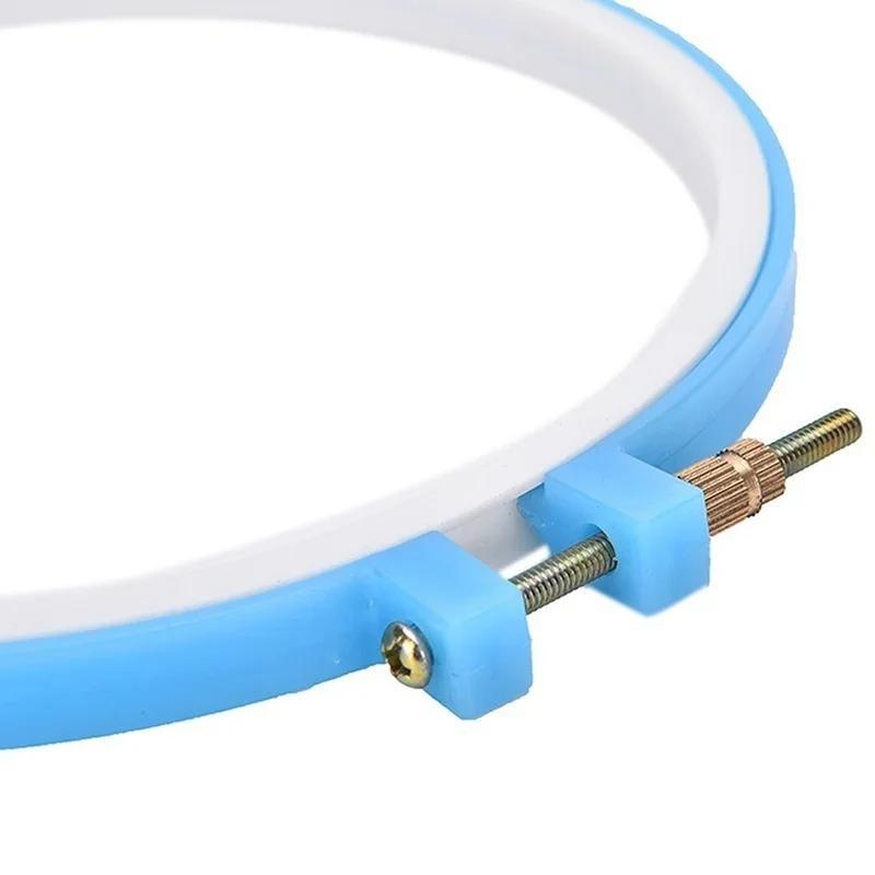 5 Pezzi/Set Set Cerchietti in Plastica per Ricamo Punto Croce Cerchio Telaio Regolabile Strumenti da Cucito Forniture Fai da Te Abbigliamento Forniture per Cucito