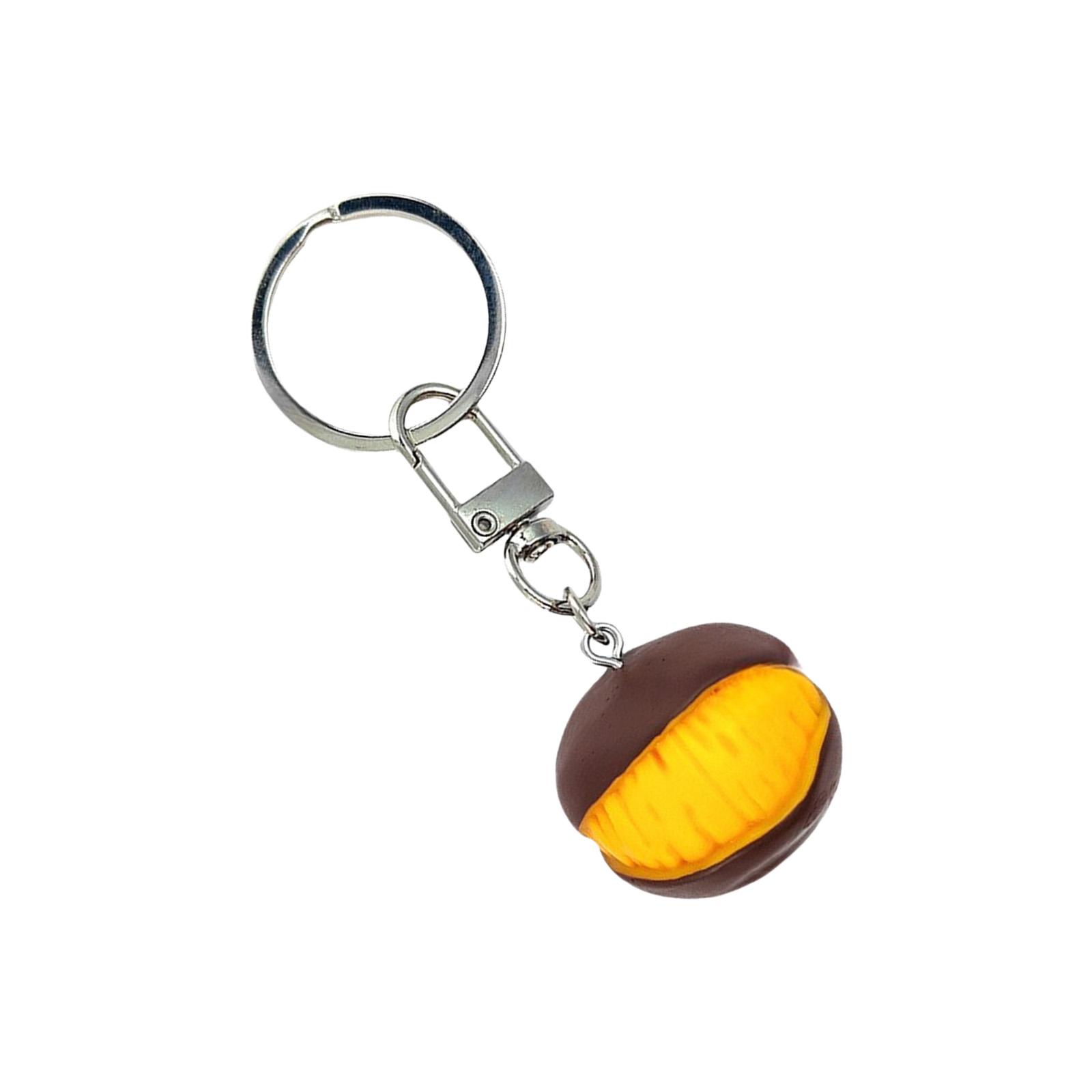 

Реалистичный брелок в виде каштана, ручная работа, миниатюрный талисман в виде ореха, брелок с аутентичными деталями, стильный культурный подарочный аксессуар 2