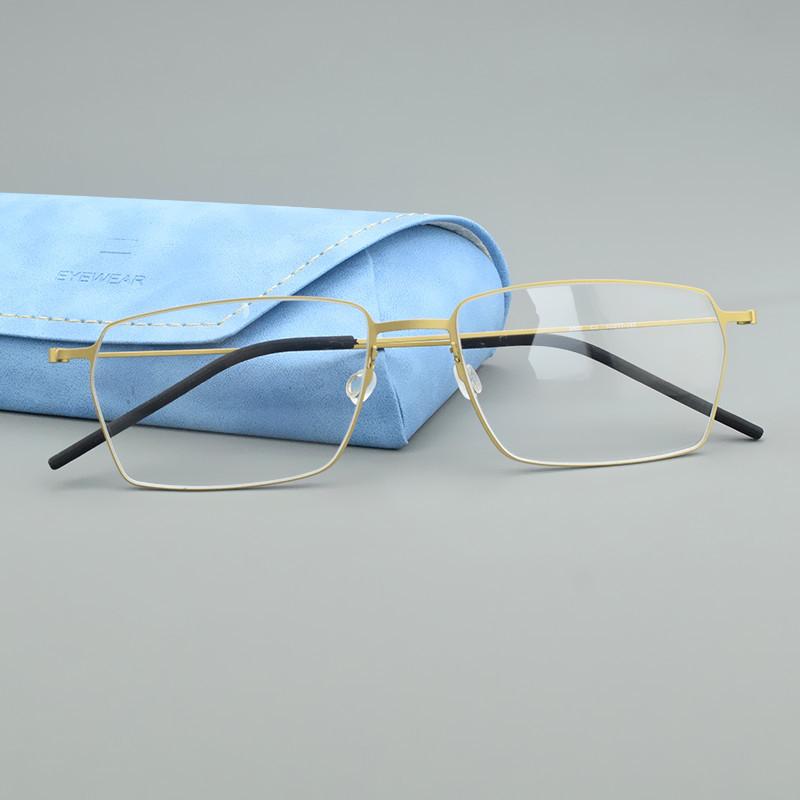 5509 Ultra Light Titanium Glasses Frame Men Retro Square Eyeglasses Woman Eyewear Myopia Optical Prescription Brand Spectacle