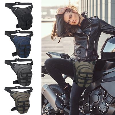 Sacoche de taille étanche pour moto Sac de jambe drop pour motard Hommes Sac de cuisse d'extérieur Respirant Sac Moto Grande Capacité Sac de poitrine