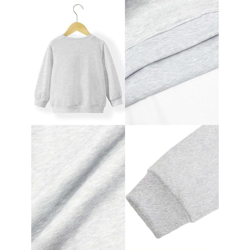 Kids Sweatshirt Round Neck Sweatshirt,Adorned with Antlers and Snowflake Elements, Playful and Cute
