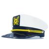 Polyester Sailor Hat With Embroidered Circle Badge For Retro Costume And Themed Events