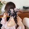 Floral Chiffon Bowknot Hair Clip Grab Clip Flower Hairpin Fashion Bow Ribbon Hair Claw Girls
