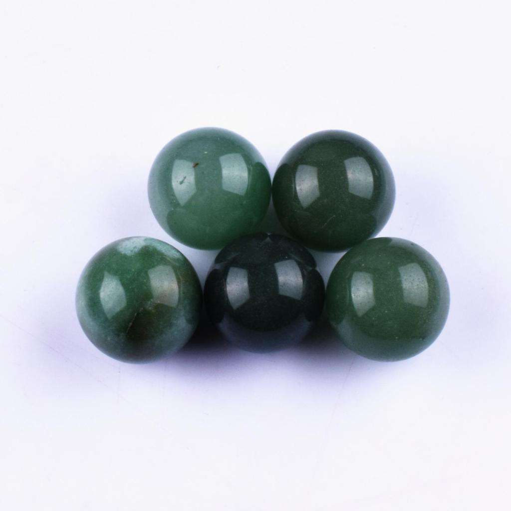 White Crystal Agate Round Ball 20mm: Non-Porous Natural Stone for DIY Fluorite Craft Ornaments