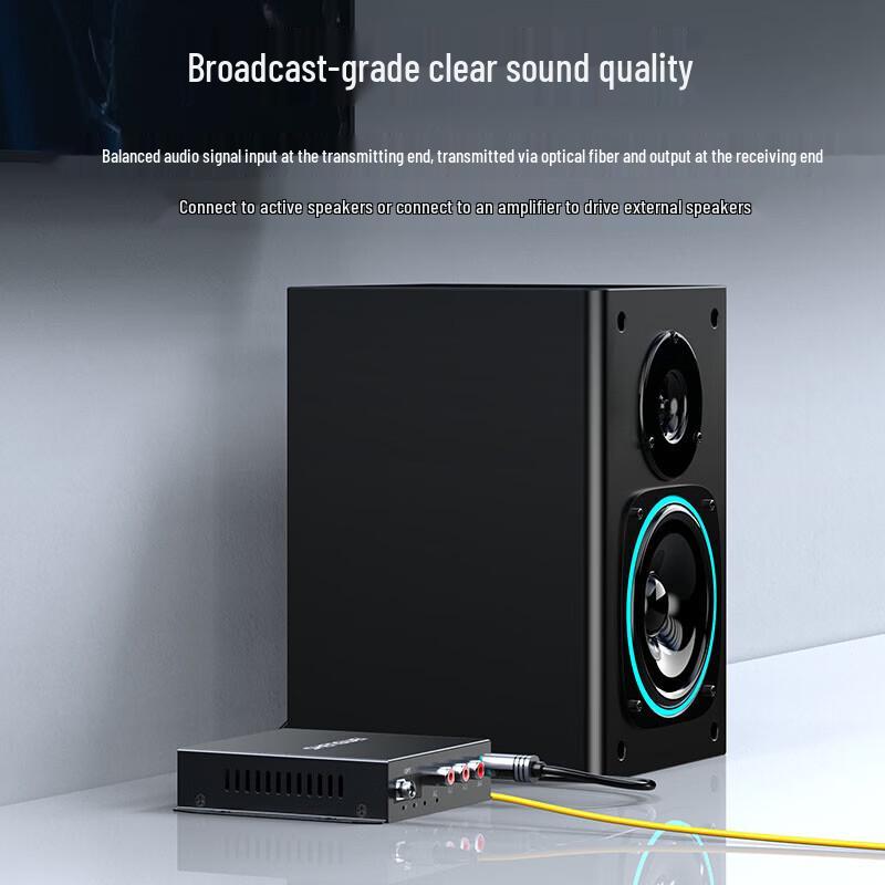 Shengwei 4-Channel RCA Audio Fiber Optic Converter Extender