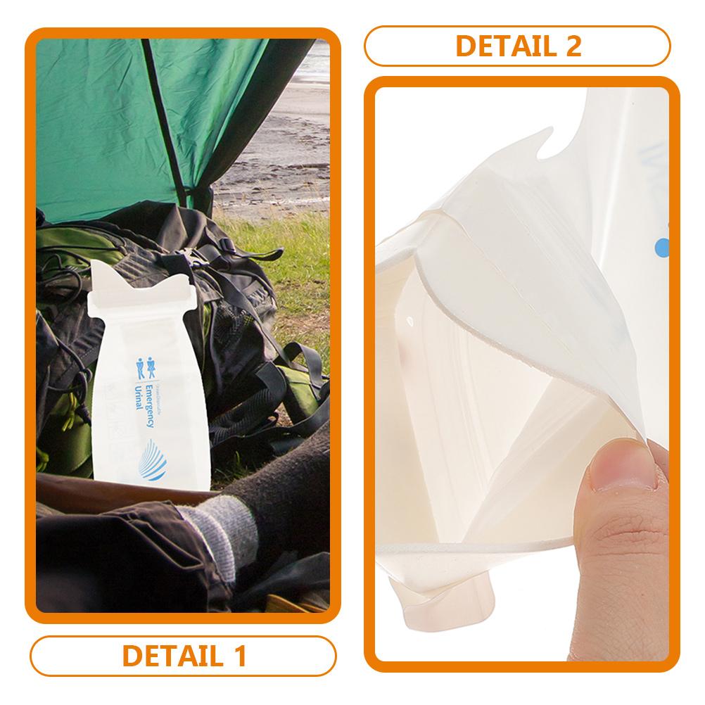 12 Pz Sacchetti per Urina per Auto Supporti per Minzione Sacchetti Portatili per Pipì Sacchetti di Raccolta Orinatoio Femminile Orinatoi da Viaggio per Uomini e Donne