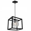 HANGING LAMP CAGE ELEGANT GLASS BALL