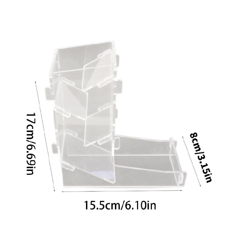 Board Game Dices Rolling Tower Portable Dices Dispenser Roller Acrylic Clear Dices Tower Tabletop Game Accessories
