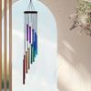 12 Tubes Rotating Solid Wood Aluminum Pipe Wind Chime Waterproof 12 Pipe Classic Matching Music Wind Chime Home Decoration