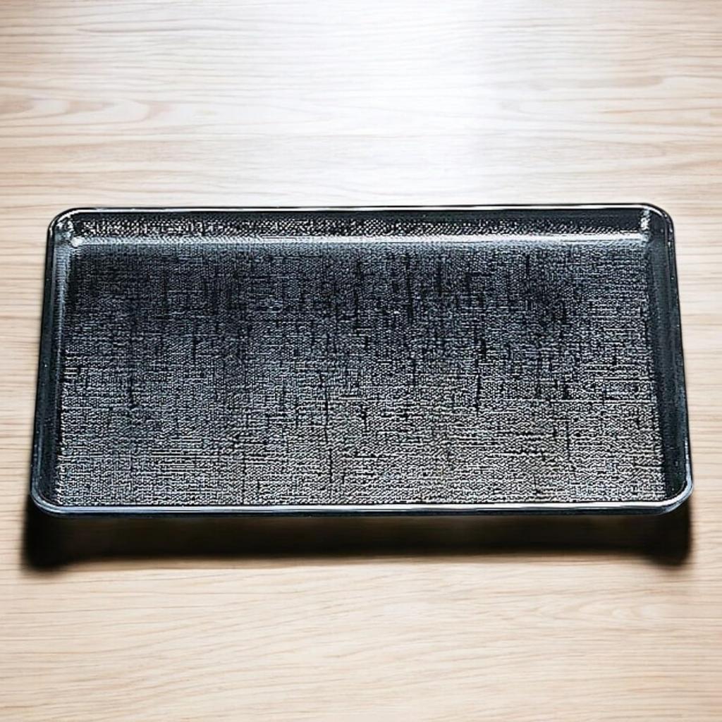 45cm Schwarzes Lacktablett Hergestellt in Spülmaschinenfest J-kitchens Rutschfest Hitzebeständig (ABS-Harz), Japan,