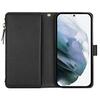 XL-001 For Samsung Galaxy S23 Case Zipper Pocket Wristband Stand Leather Phone Cover