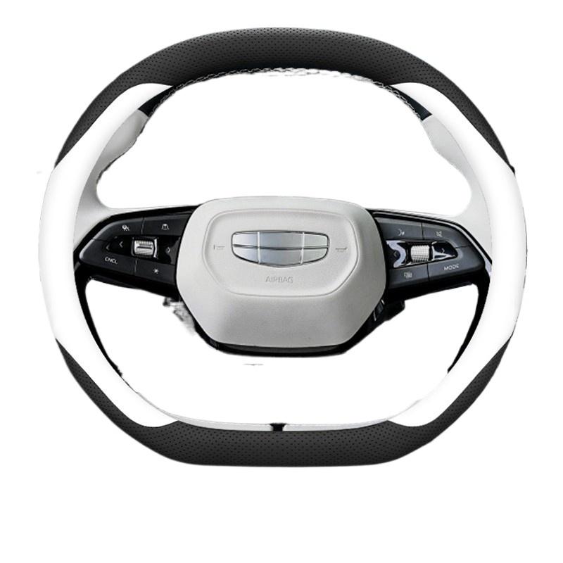 Leather Car Steering Wheel Cover for Geely Preface Starray Cityray Ex5 Galaxy Starship 7 2025 2026 Accessories