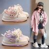 Girls sports board shoes 2025 new spring and autumn cute cartoon children's little white shoes breathable girls fashion casual shoes