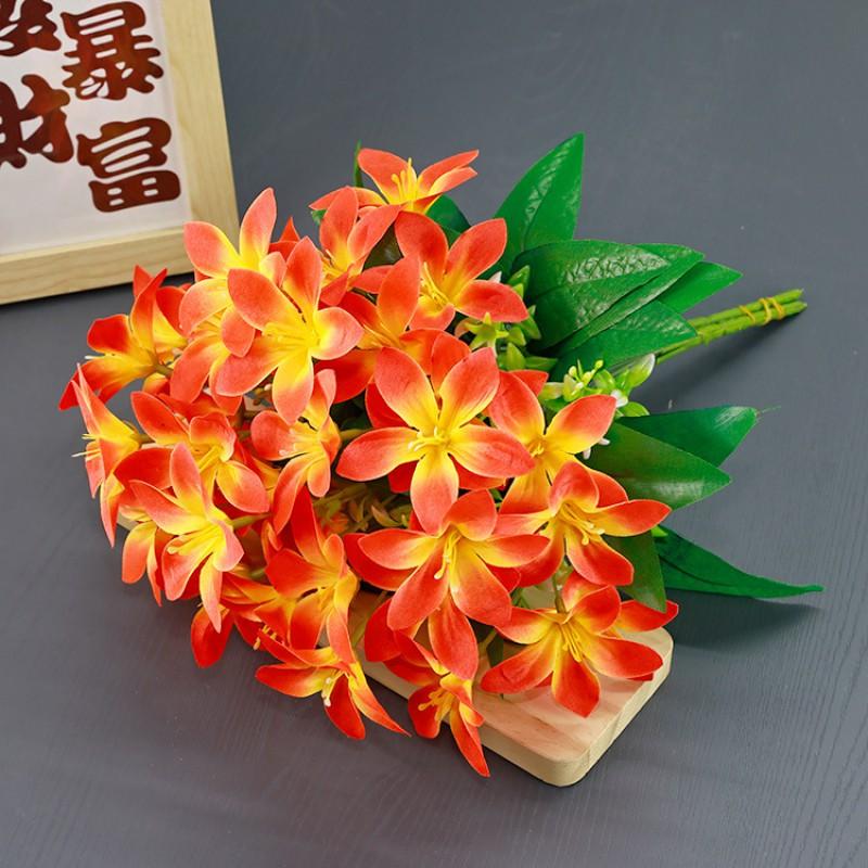 Artificial Lily Flowers 18 Heads Silk Floral Arrangement Home Decor Dining Table Hotel Wedding Photography