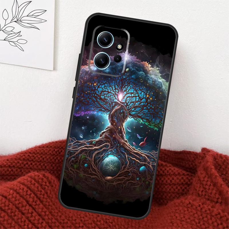 Capa Árvore da Vida Galáxia Espacial Estrelas Para Xiaomi Redmi Note 14 13 12 11 10 15 Pro Plus Capa Para Redmi 15 15C 10C 12C 13C 14C