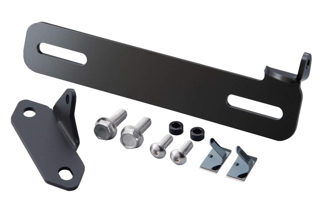 Kijima Motorcycle Parts Dash Cam Brackets, Front and Rear Set, Steel, Black, for Ninja ZX-25R ('20-), 304-5188