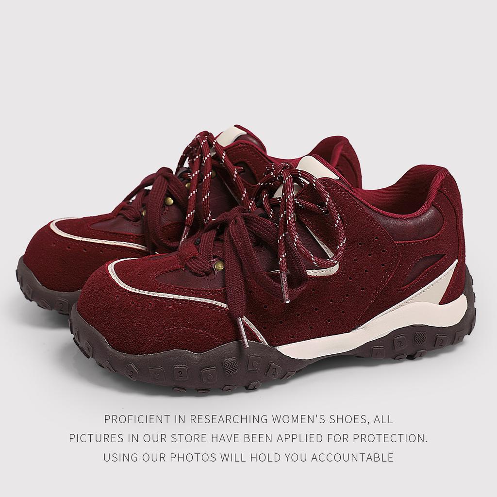 Star With The Same Contrasting Color German Training Shoes Women'S Winter Platform Sports Shoes Forrest Gump Shoes