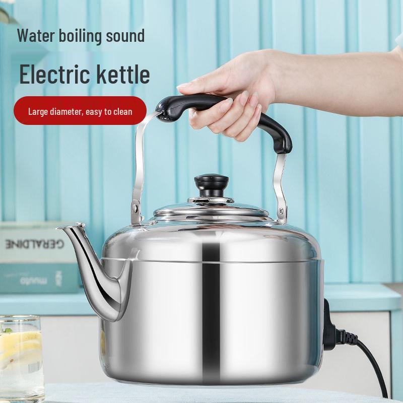 Stainless Steel 304 Electric Kettle, Large Capacity, Anti-Dry Burn, Whistling Teapot for Home, Free Shipping