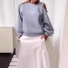 2024 Women's Casual Off-the-Shoulder Loose Fleece Sweatshirt - Autumn Long-Sleeved