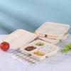 Biodegradable Corn Starch 4-Compartment Disposable Lunch Boxes with Lids