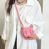 Vintage Style Small Pu Crossbody Bag With Top Magnetic Flap For Girls