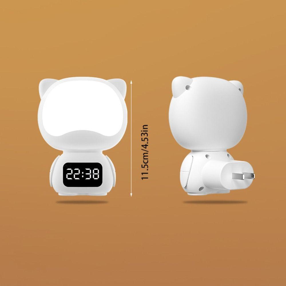Digital Clock Remote Control Dimmable LED Lamp USB Rechargeable Nursery Sleep Aid  Nursery