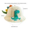 Tecknad Solhatt för Barn Bred Brätte Barn Bassänghattar Ny Tecknad 3D Dinosaurie Babyhatt