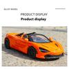 1/32 McLaren 720S Car Model Simulation Sound and Light Bring Back To Pull Forward Children's Toy Car Birthday Gift Christmas