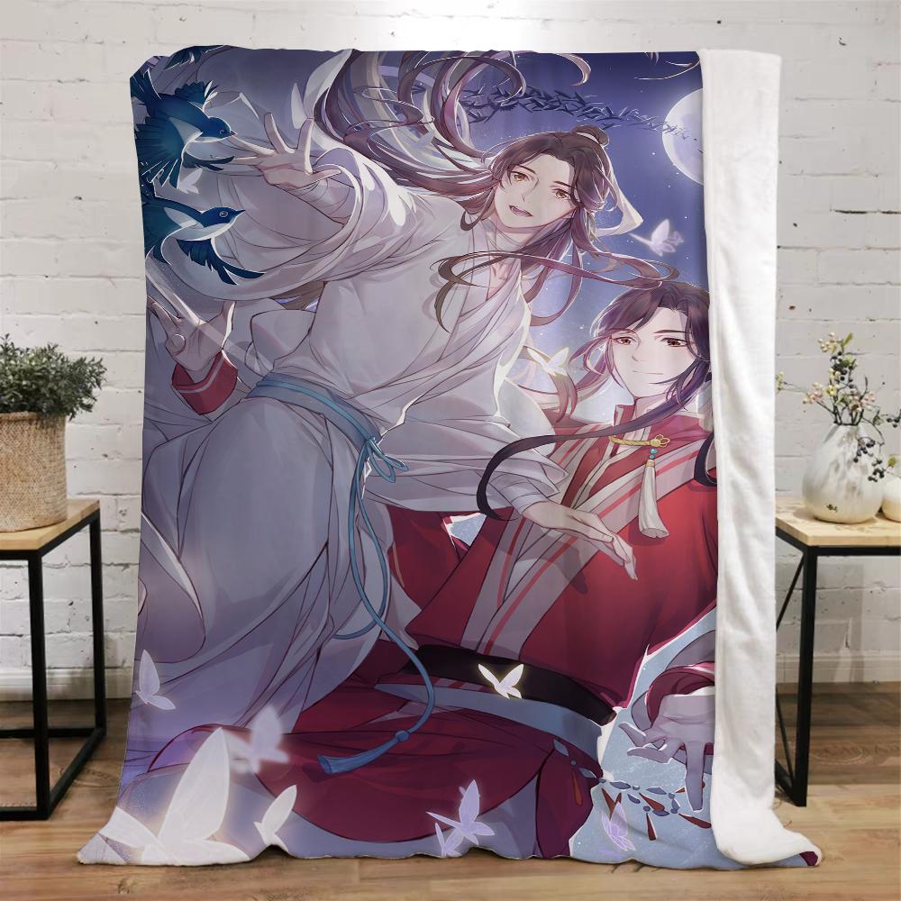 Heaven Official’s Blessing Kinderdecke Bett Innenraum für Zuhause Luxus Decken & Überwürfe Flauschiger Plaid Strandtuch Überwurf Knie Weich