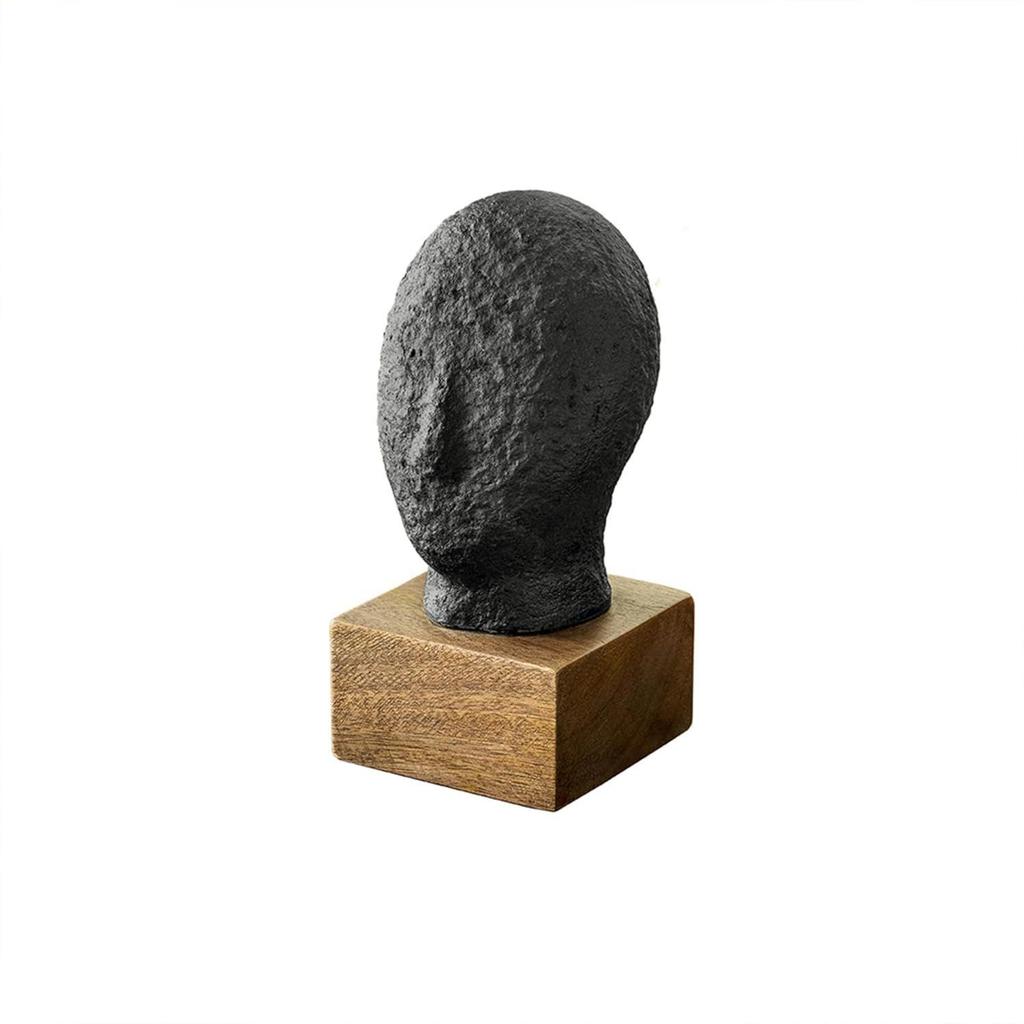 Calm Face Ecomix Sculpture 19 cm Tall, Home Décor Showpiece Figurine for Living Room & Office, Modern Asthetic Tabletop Decorative Accent