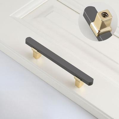 Λαβές και πόμολα ντουλαπιού Nordic Gold Gray - Μοντέρνα διακοσμητικά συρτάρια για πόρτα κουζίνας/συρταριέρας/ντουλάπας/επίπλων