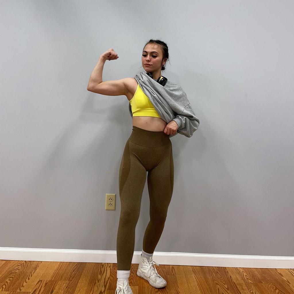 Summer New Seamless Leggings Women's Hip Lifting Curve Training Leggings Yoga Pants