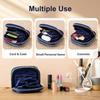 Soft Velvet Jewelry Pouch for Travel Double Layer Jewelry Case  for Rings, Bracelets, & Bangles