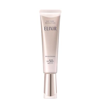 Elixir UV Emulsion Day Care Revolution Brightening +ba 2025 Model 35mL Quasi-drug SPF50+PA++++ Morning Use Daytime Makeup Base Sunscreen Whitening
