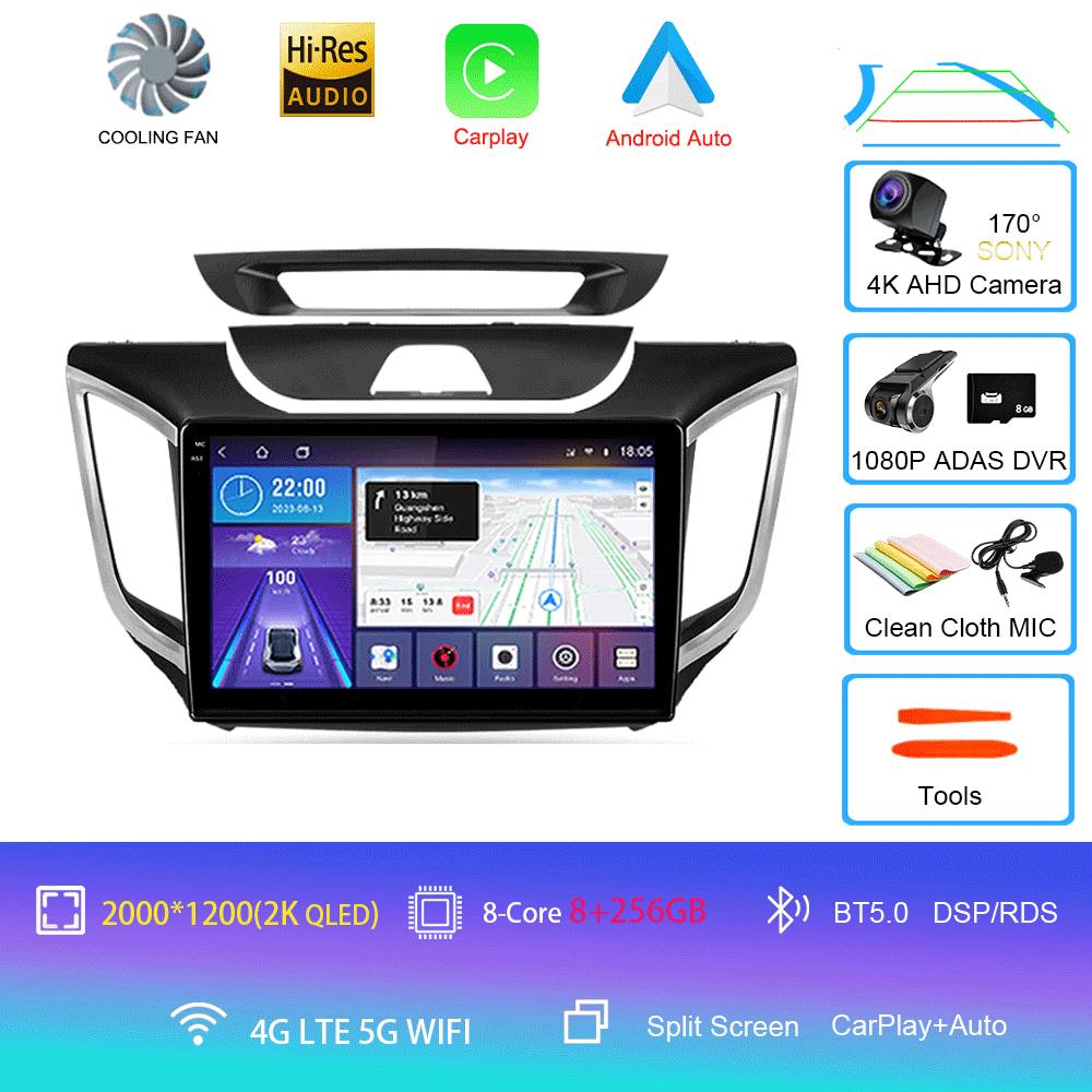 Android 14 Car Radio For Hyundai Creta IX25 2015 - 2019  Multimedia Video Player Navigation stereo GPS  No 2din 2 din dvd