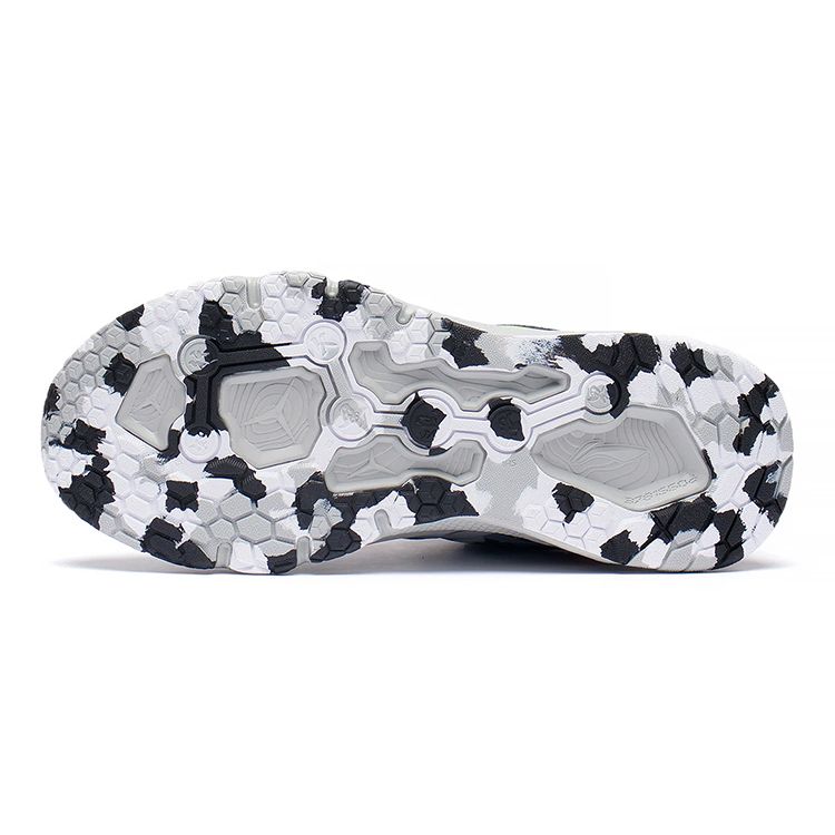 LiNing ZhiXing Pro Tlumení nárazů Odraz Protiskluzové Odolné Prodyšné Lehké Nízké Běžecké boty Dětské tenisky Šedá Bílá YKFS068-1