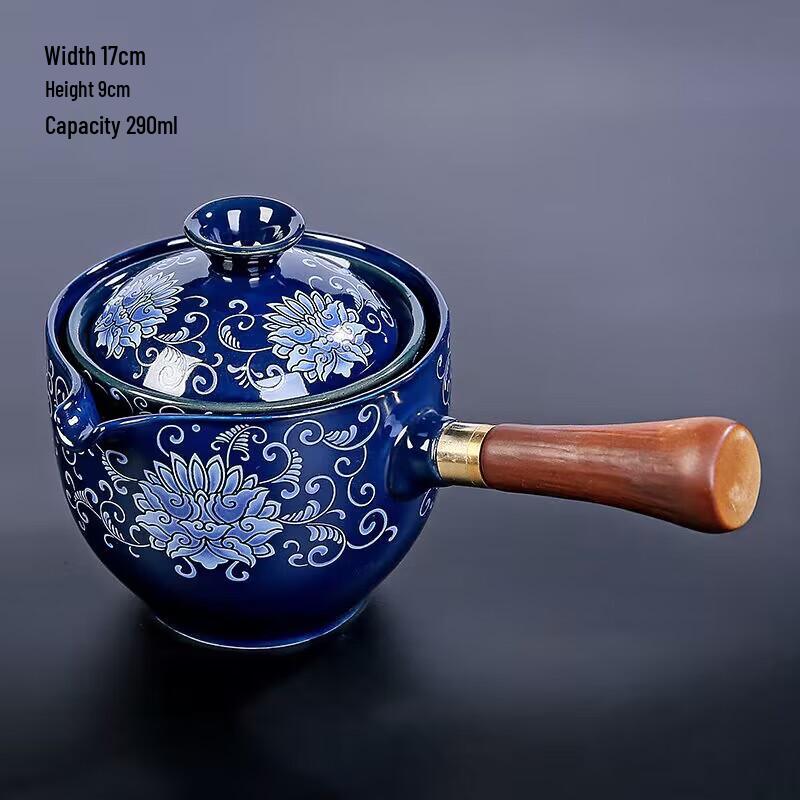 Ting Le Chinese Ceramic Kung Fu Teapot Set
