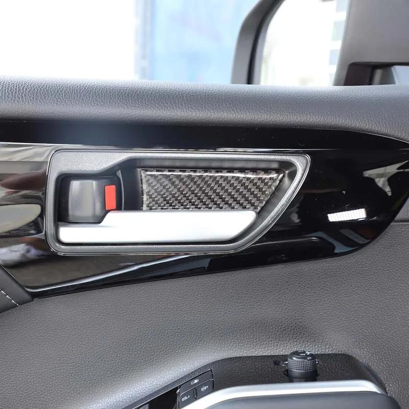 For Toyota Highlander 2022-2025 Soft Carbon Fiber Car Inner Door Bowl Panel Decorative Stickers Car Interior Accessories