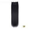 FREEDOM Synthetic Clip Hair Extensions 4Pcs/Set 24 Inch Long Straight Ombre Brown Blonde 8 Clips In Hair Extensions For Women