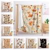 Blanket Flannel Blanket Thanksgiving Pumpkin Fox 2D Digital Printing Blanket Blanket