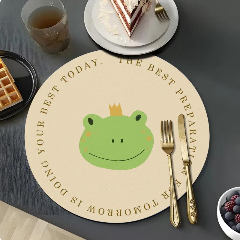 Cartoon Animal Coasters Creative Rubber Heat Insulation Mat Home Kitchen Waterproof Non-slip Plate Table Cup Jewelry Photography