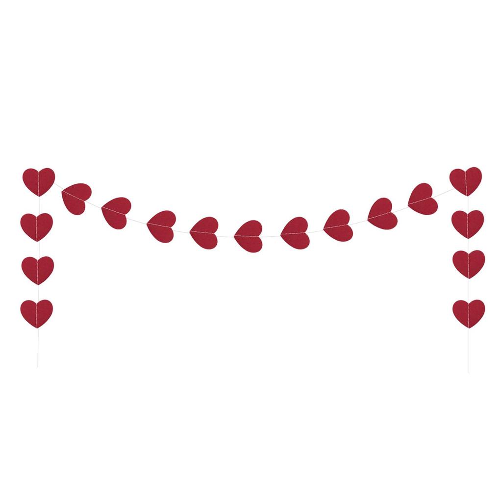 Valentinstag Liebe Blume Anhänger Banner Partyflagge Pfirsich Herz Dekoration Party Jubiläumsfeier Festliche Vorräte