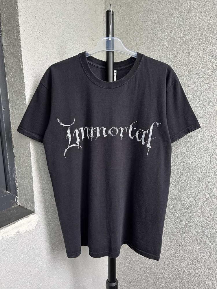 

Immortal band Logo Black Shirt Unisex Concert S-5XL LO458 Unisex T-Shirt L