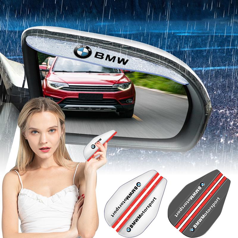 2 Stück Auto Rückspiegel Seitenansicht Regenschutz Augenbrauenschutz Sonnenblende Aufkleber Für BMW M Performance E90 F20 E46 G30 G20 G05 G11 E48