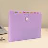 12 Layers A4 File Folder Elastic Strap Design Exam Paper Storage Booklet File Bag  Document Storage