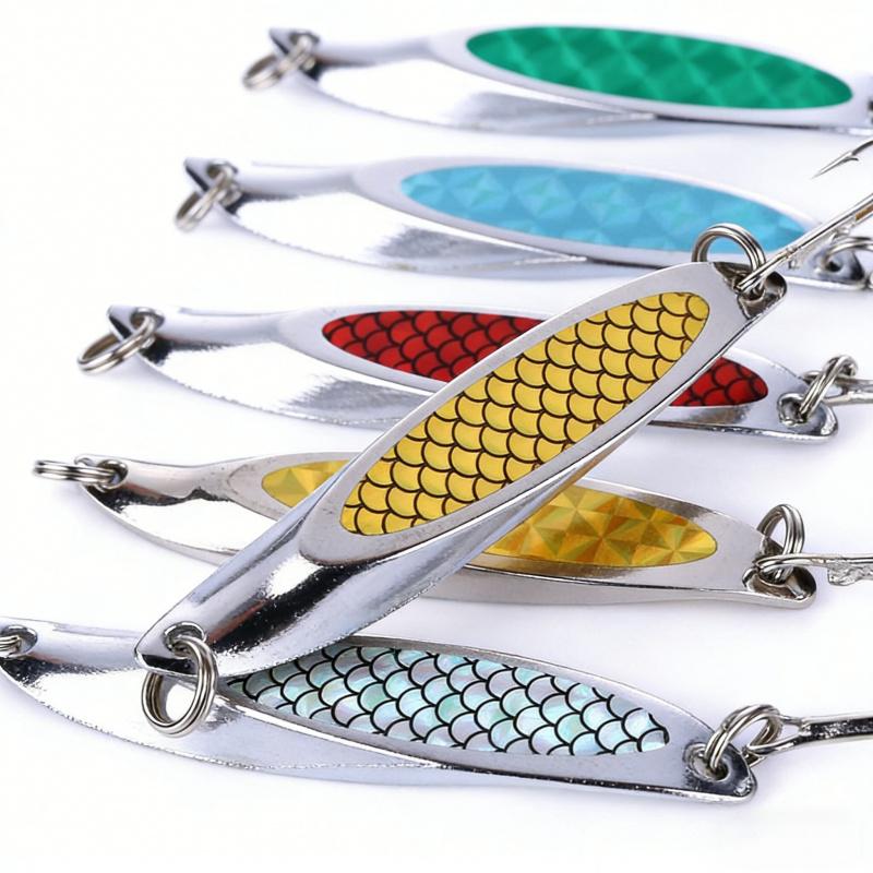 Bevel Cut Sequin Lure Bait7cm21gMetal Long Casting Lure for Sea Fishing, Special for Bass and Perch, Freshwater Version