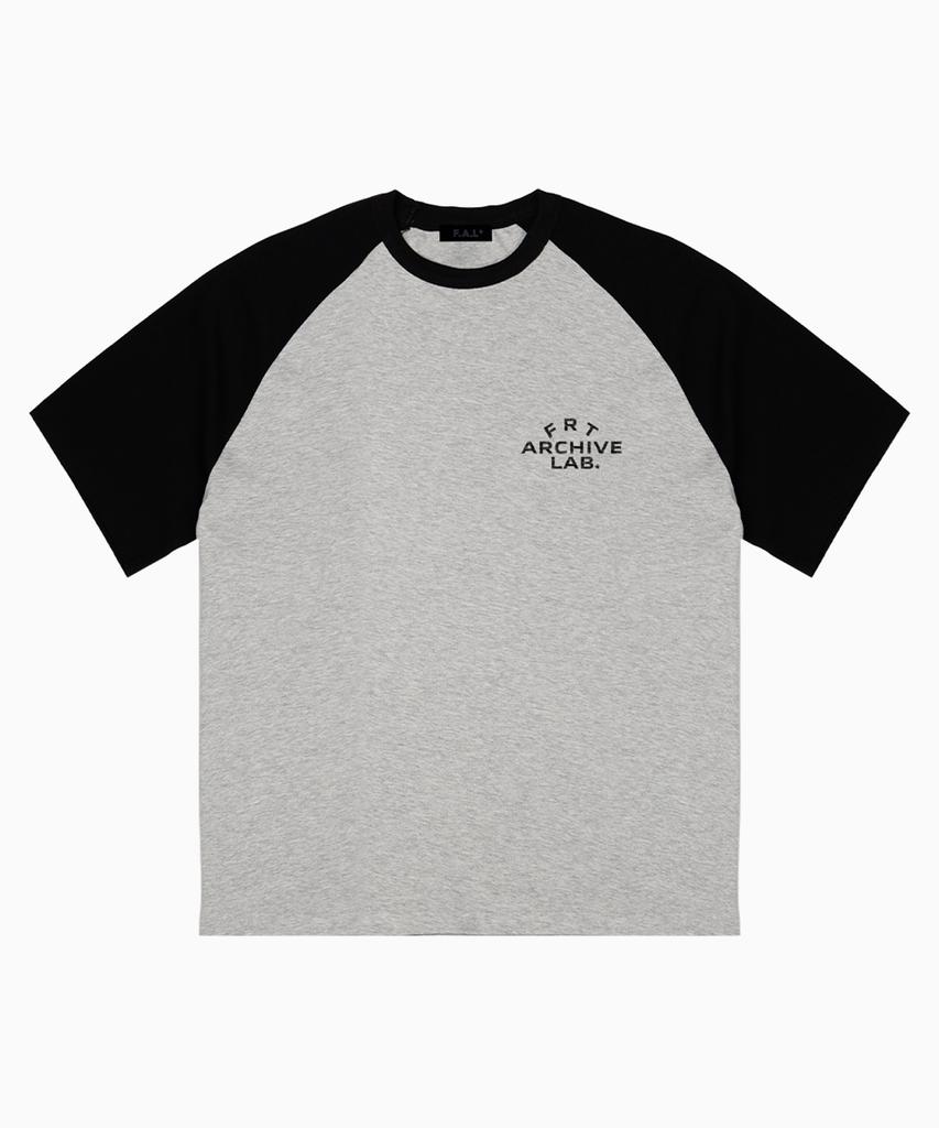 Peulonteuakaibeulaeb Frt Heavyweight Raglan Short Sleeve T-Shirt [Melange Grey]